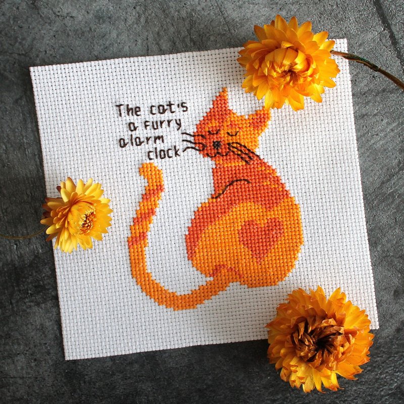 Easy cross stitch pattern for beginners, cross stitch chart PDF - 其他數位商品 - 其他材質 