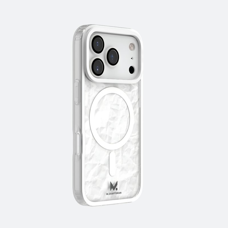 M.Craftsman iPhone 17 Pro 手機殼連鏡頭保護片  Magsafe 防黃 - 手機殼/手機套 - 其他材質 白色