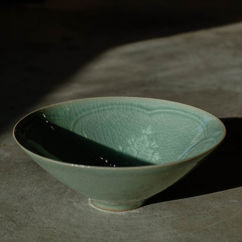 【茶人嚴選】高麗青瓷 茶碗  又玄款 李奇休 造 - 茶壺/茶杯/茶具 - 瓷 
