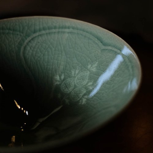 茶人嚴選】高麗青瓷茶碗又玄款李奇休造天然薌沉香檀香茶器香道具｜茶壺