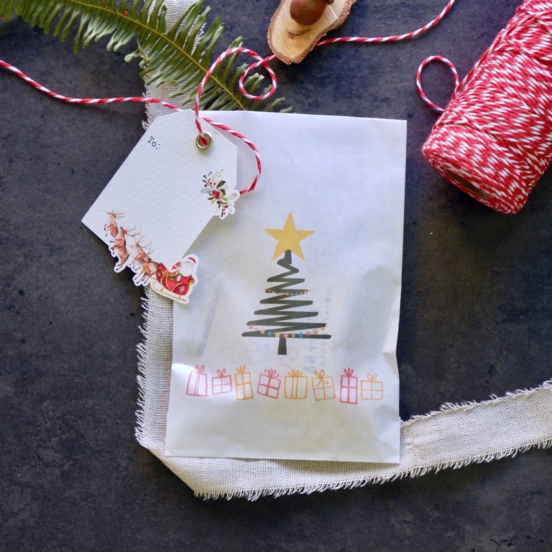 【Christmas tree】gift candy Christmas tree flat paper bag - Other - Paper Green