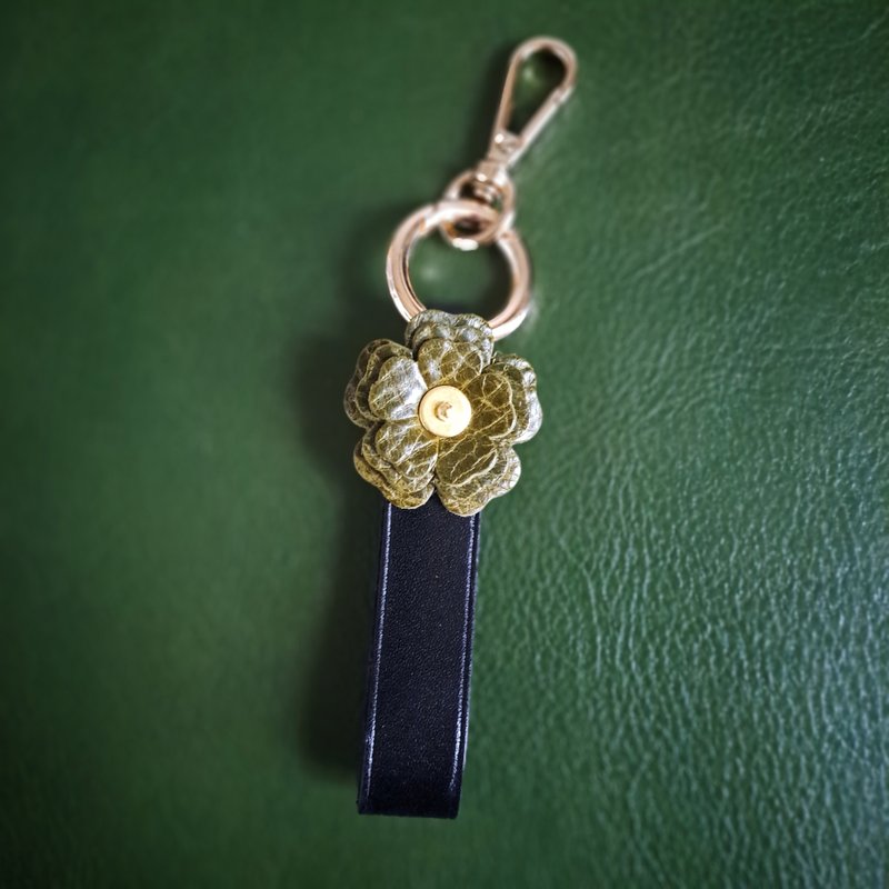 【花時間/森語】植鞣皮革鑰匙圈/吊飾【聖誕節禮物】 - 鑰匙圈/鑰匙包 - 真皮 