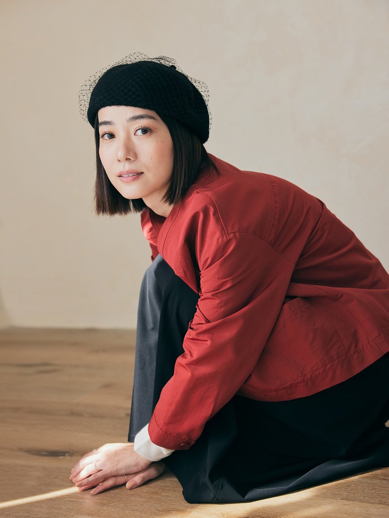 吉爾網紗貝雷帽-幕黑 - 帽子 - 羊毛 黑色