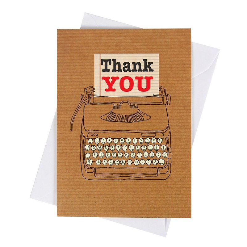 Thank you very much [Hallmark-card unlimited thanks] - การ์ด/โปสการ์ด - กระดาษ สีนำ้ตาล