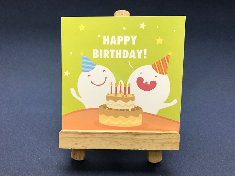 Happy Birthday - การ์ด/โปสการ์ด - กระดาษ สีเขียว