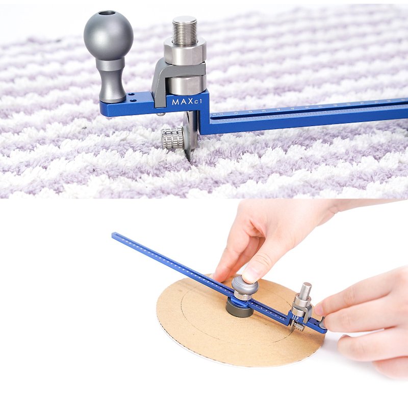 LLP Circular Cutter Cutter with Safety Lock for Fabric,  thick cardboard,Leather - ชิ้นส่วน/วัสดุอุปกรณ์ - โลหะ สีน้ำเงิน