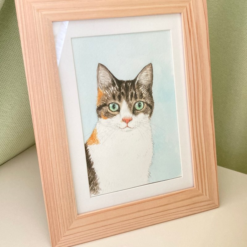 オーダーメイド うちのこポートレート / ペットの似顔絵 【額装あり】 - 似顏繪/客製畫 - 紙 
