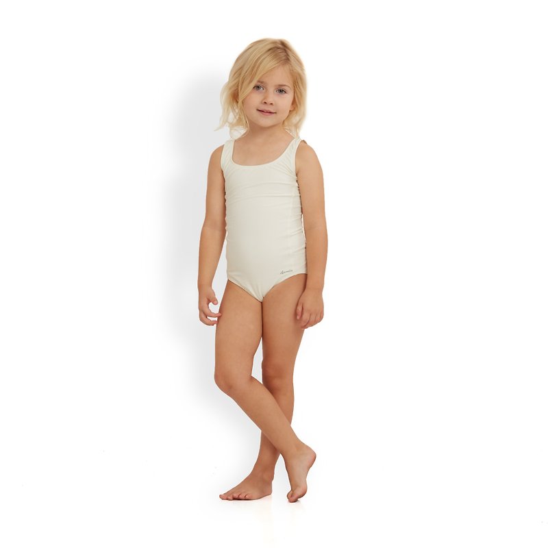 CHLOE 童裝: 絕對經典修身泳衣 - 嬰兒/兒童泳衣 - 其他材質 白色