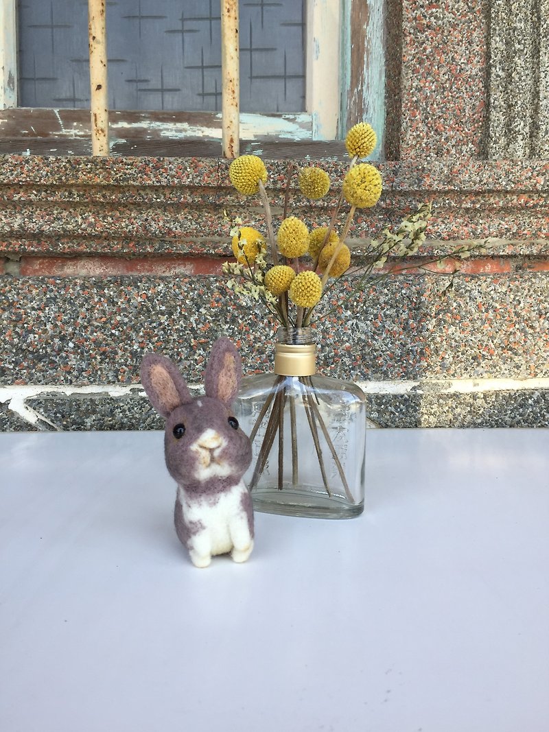 After the suspension of the customized Lunar New Year, the collection of the sheep Ledo wool felt paradise rabbit charm - Stuffed Dolls & Figurines - Wool 