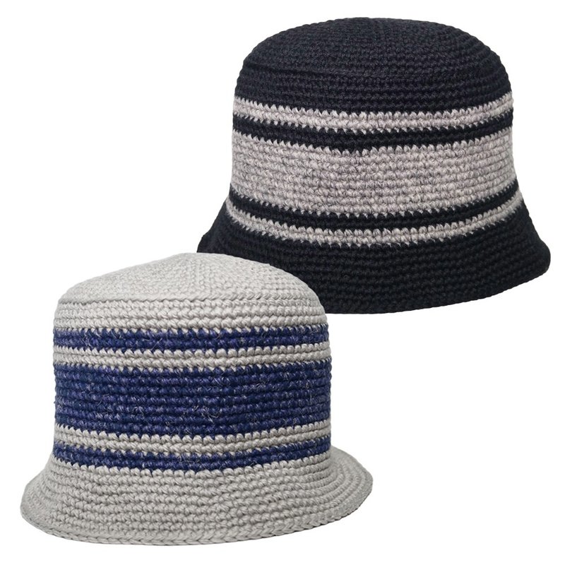 【WHEV x SAYOYON GALLERY】DIY DIY クロシェハット - 帽子 - 羊毛 黑色