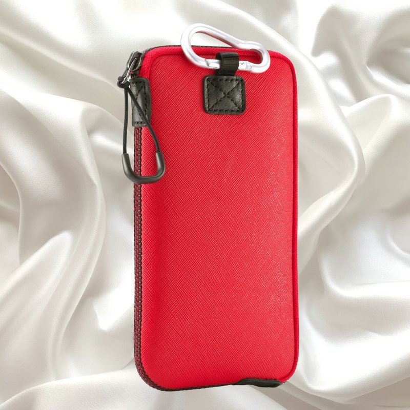 Phone Pouch Sleeve | Lightweight design, zipper opening inner pocket  w/clip on - เคส/ซองมือถือ - ยาง หลากหลายสี