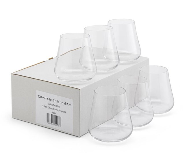 Gabriel-Glas - Set of 6 - New Stemless Austrian