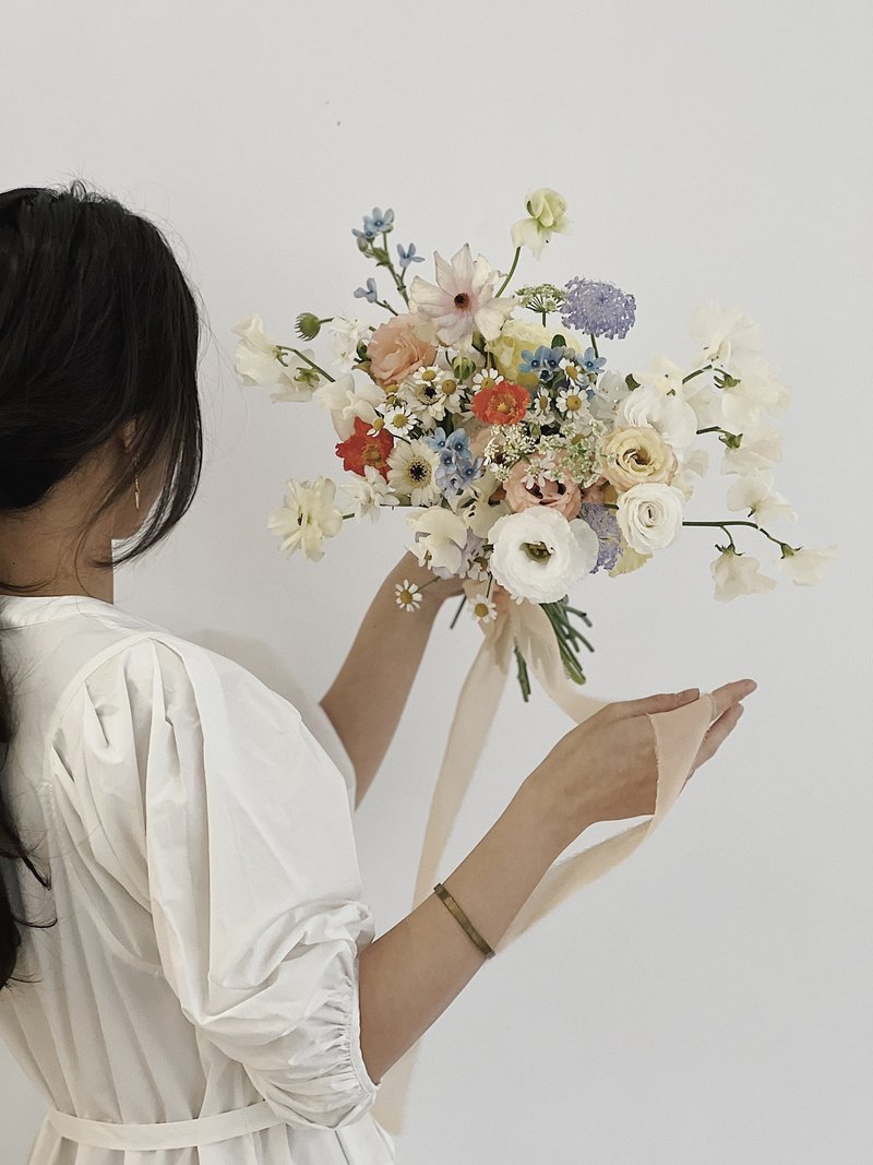 【仙女中鮮花捧花】 • 歐美風/新娘捧花/鮮花捧花/婚紗捧花/自然 - 乾燥花/永生花 - 植物．花 多色