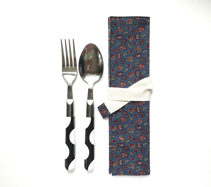 Cutlery Bag | Paisley | Blue | ECO - Other - Cotton & Hemp Blue