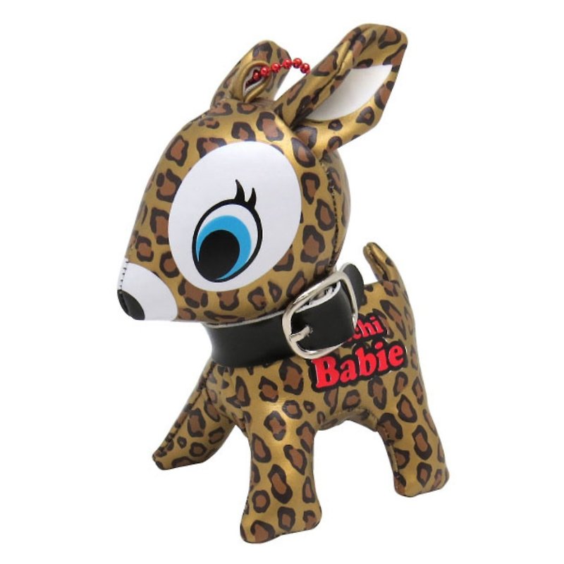 Puchi Babie Key Chain Leopard GD Deer Cute Doll Gift Present Japan - Stuffed Dolls & Figurines - Other Materials Gold