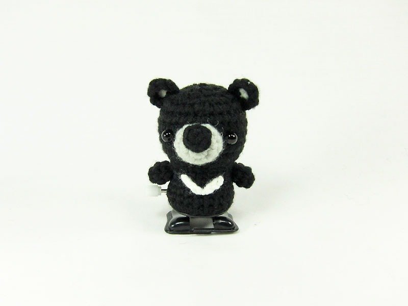 黑熊-玩具-擺飾 - 鑰匙圈/鑰匙包 - 聚酯纖維 黑色