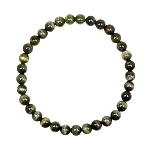 正佳珠寶 Gemsrich Jewelry 【正佳珠寶】綠碧璽 頂級貓眼碧璽 5.3-5.7mm 綠貓眼碧璽手珠