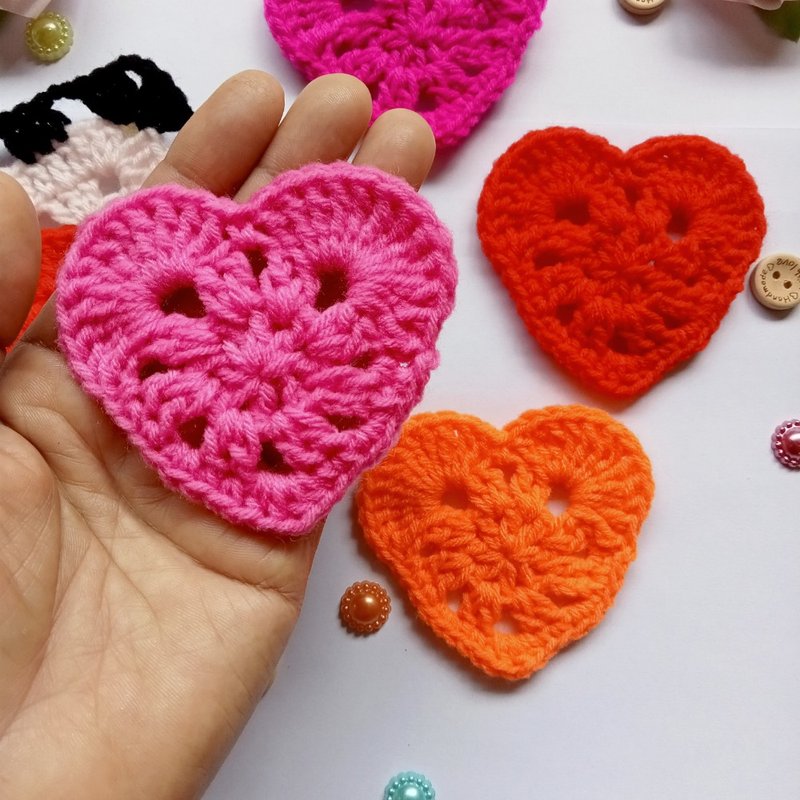 Crochet Heart Pattern PDF Pattern - PDF Download - 其他數位商品 - 其他材質 
