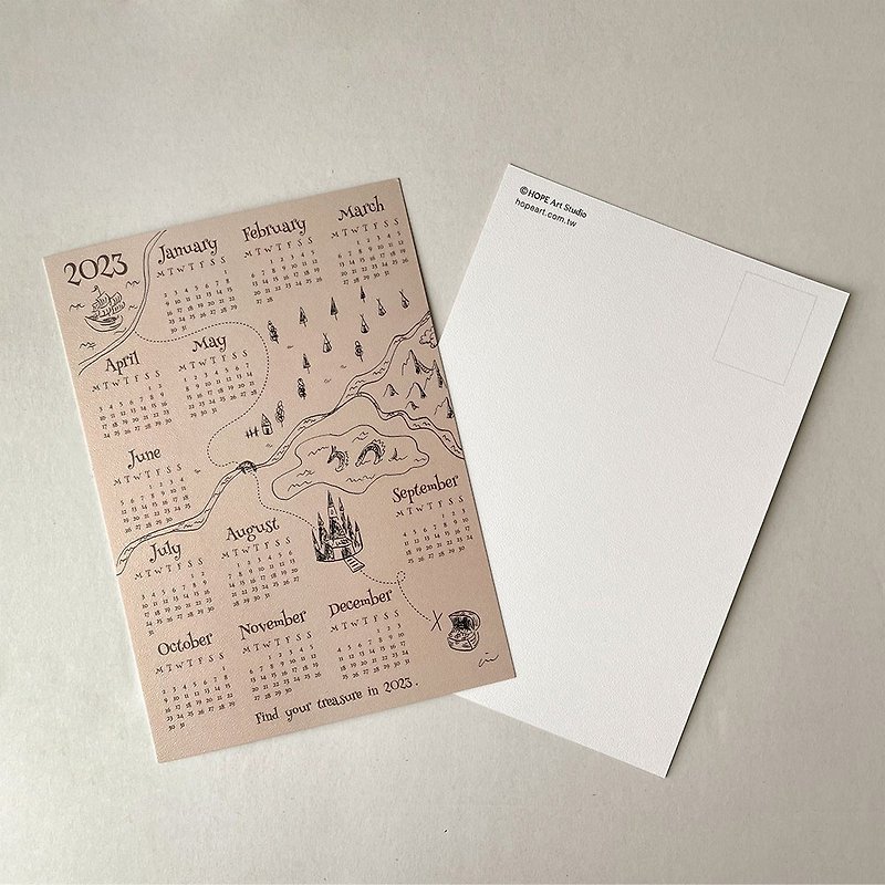 【2023 Calendar】Looking for Your Treasure in 2023-Postcard - Cards & Postcards - Paper Multicolor