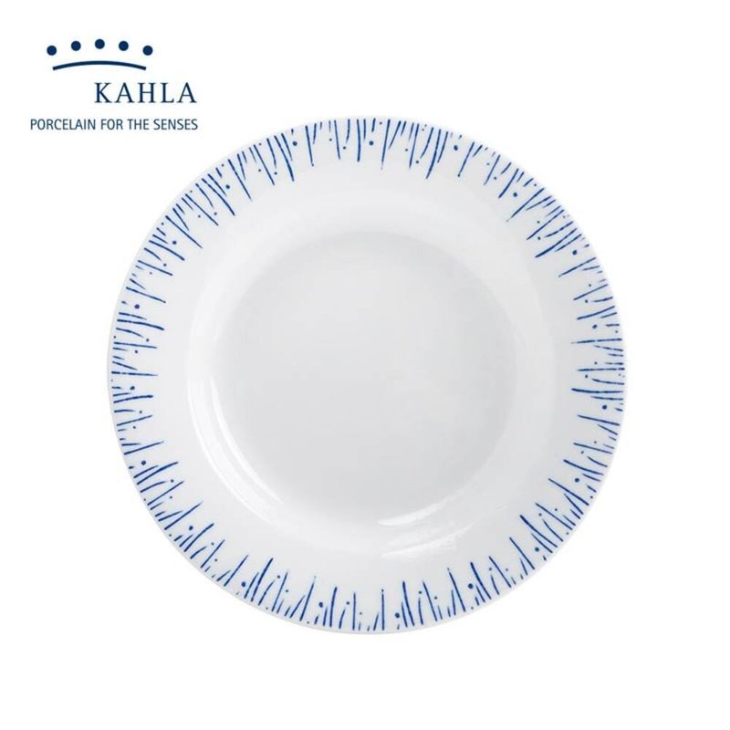 German KAHLA Blues Beauty Series Stamping Dot Print Layer 27cm Dinner Plate - Plates & Trays - Porcelain Black