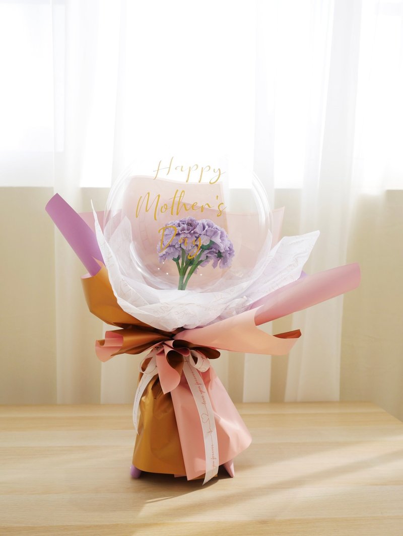 氣球花束(康乃馨款) 母親節禮物/畢業禮/生日禮/開幕禮/情人節禮 - 乾花/永生花 - 其他材質 粉紅色