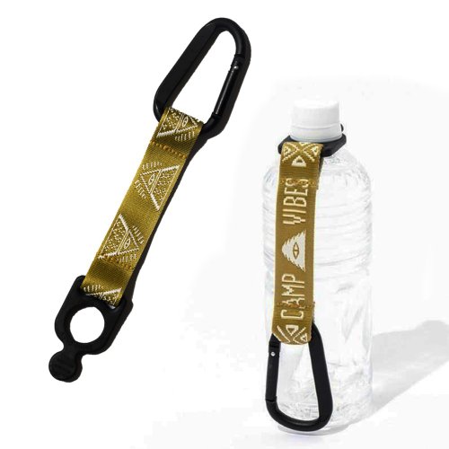 POLER 臺灣總代理 POLER FISHING NET BOTTLE STRAP 飲料瓶扣帶 狼棕