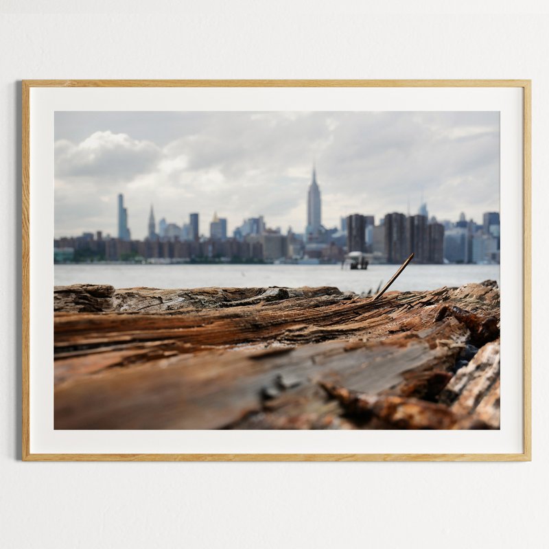 Cityscape Urban Concrete Exterior Architecture Grey City Brown Wood Town Sky - Posters - Paper 