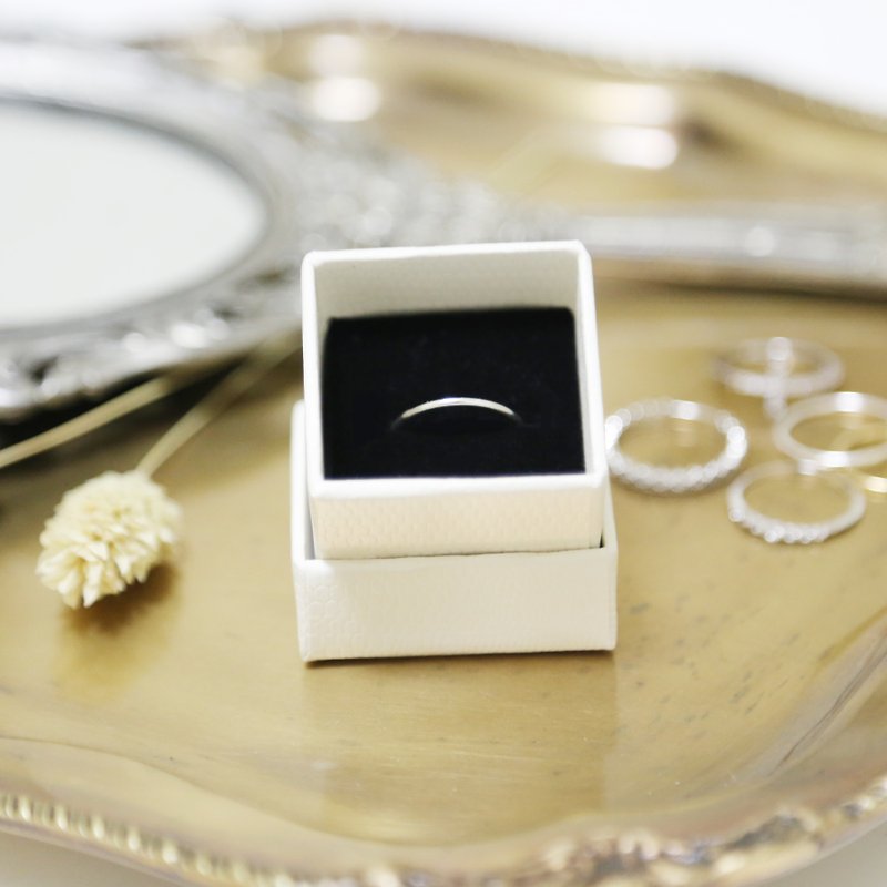 Beau Classic 925 Silver Ring - แหวนทั่วไป - โลหะ สีเงิน