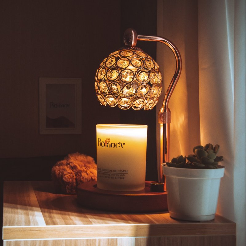 //Pre-order//[Rofancy] Classic wooden base melted Wax lamp-elegant round - Lighting - Wood 