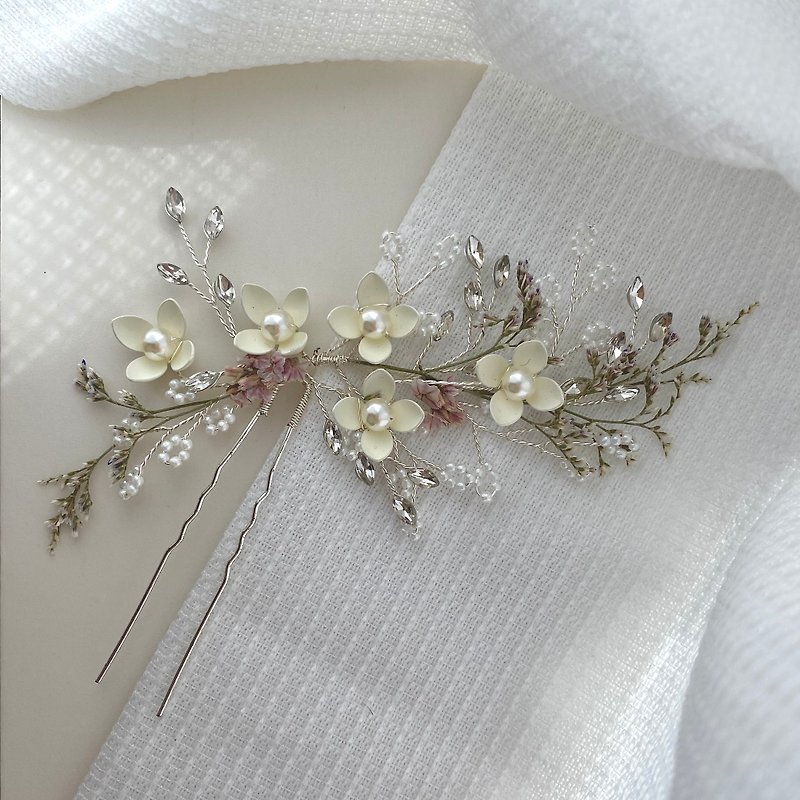 Wedding Hair accessory - Hair Accessories - Other Materials White