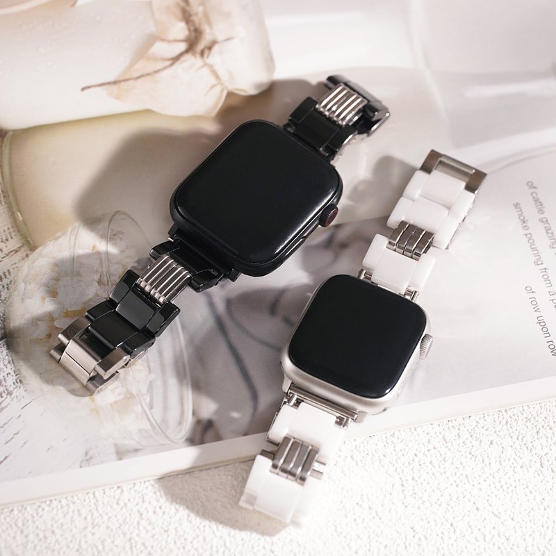 APPLE WATCH - 陶瓷拼接金屬 蘋果錶帶 - 錶帶 - 其他金屬 