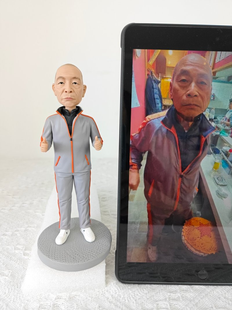 客制化人物公仔 人偶 3D人像畫 似顏繪 肖像 定制 生日 紀念 禮物 - 公仔/玩偶 - 黏土 多色