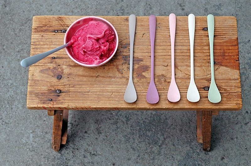 Zuperzozial - Sundaes Spoon / set/6 / Dawn colours - Cutlery & Flatware - Bamboo 