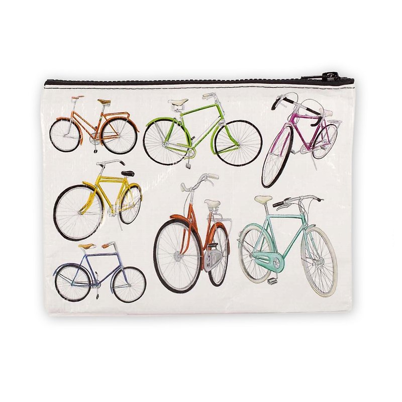 Blue Q 拉鍊袋 - Bicycles 腳踏車 - 化妝袋/收納袋 - 聚酯纖維 透明