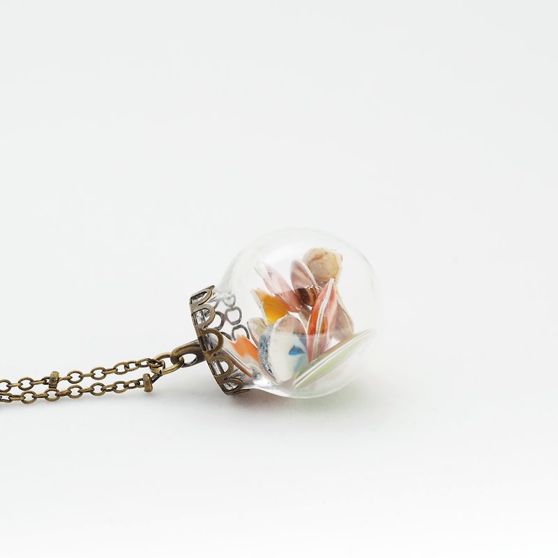 「OMYWAY」Candy Necklace - Glass Globe Necklace - สร้อยติดคอ - แก้ว 