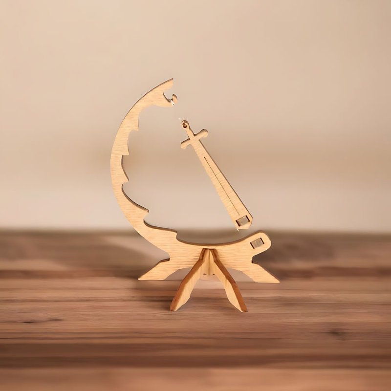 German Puzzle Mechanism Box / Floating Sword - Board Games & Toys - Wood 