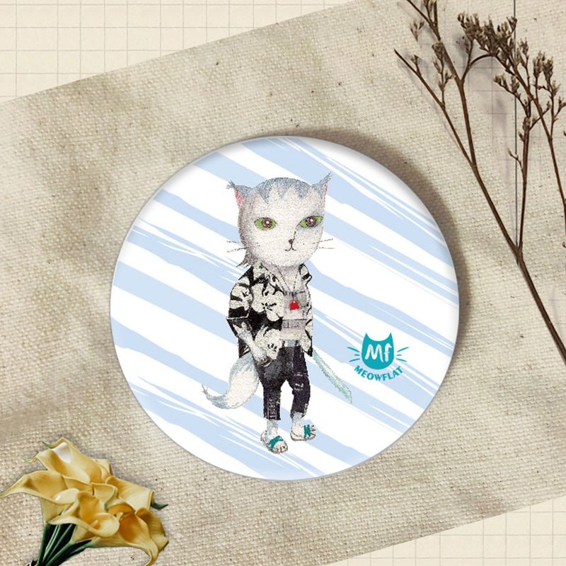 Meowflat 胸章/徽章/別針|貓2.0系列 - 徽章/別針 - 塑膠 
