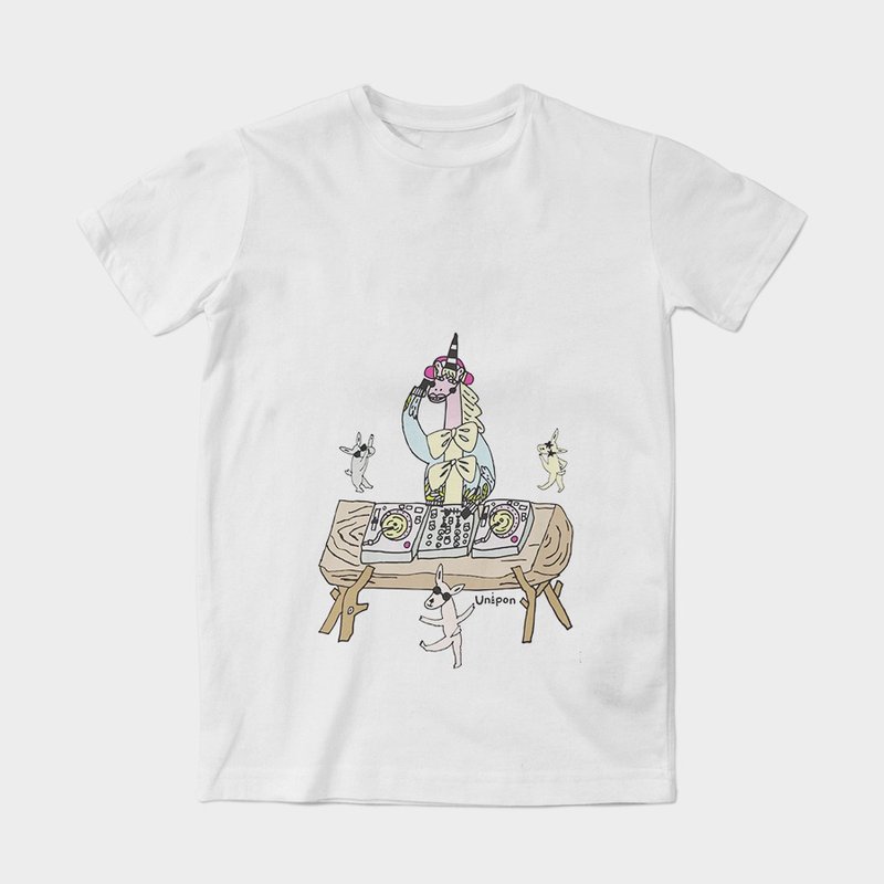 中性短袖T-Shirt DJ UNIPON by UNIPON | A050UT001 - 女 T 恤 - 棉．麻 