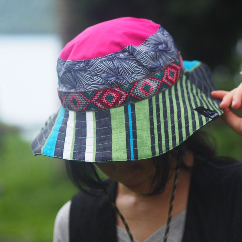 Scrap Bucket Hat Hiking Hat | Handmade in Hong Kong - Hats & Caps - Polyester 