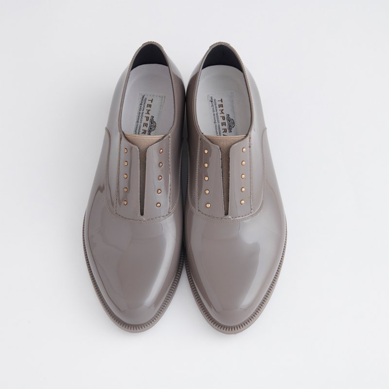 OMBRE (GREY) PVC OXFORD RAIN SHOES rain shoes - รองเท้ากันฝน - วัสดุกันนำ้ สีเทา