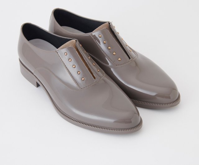 OMBRE (GREY) PVC OXFORD RAIN SHOES rain shoes - Shop temperate