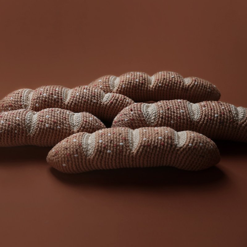 Pure cotton hand-woven baguette Baguette - ของเล่นเด็ก - ผ้าฝ้าย/ผ้าลินิน 