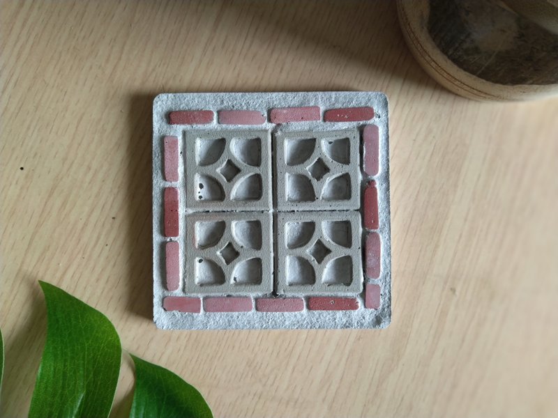 眷村顏水泥杯墊-金錢 - 杯墊 - 水泥 灰色