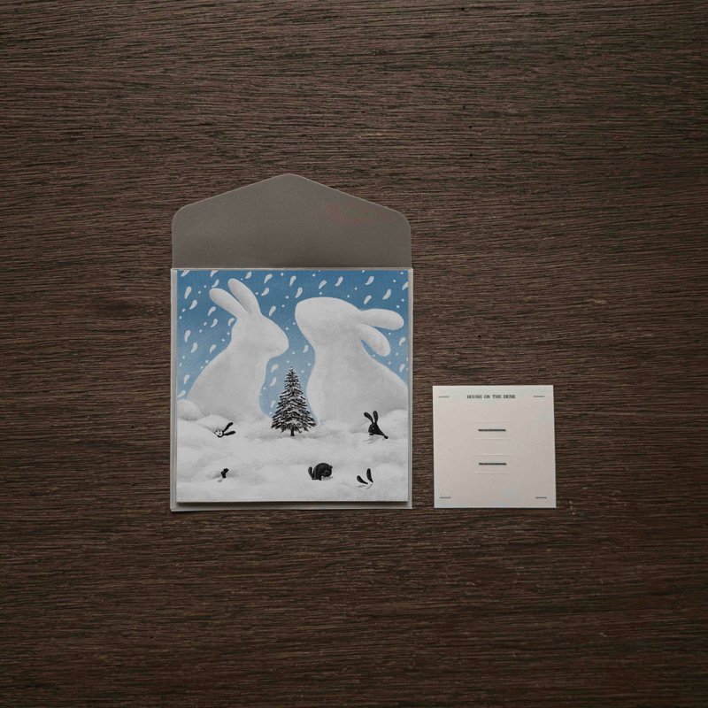 Ice bunnies mini postcard - Cards & Postcards - Paper Blue