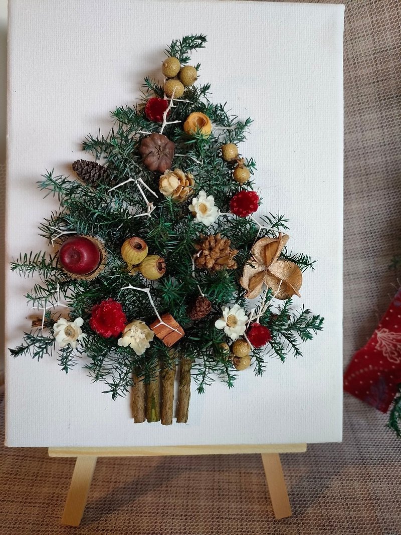 【聖誕禮盒】聖誕節聖誕樹相框/交換禮物/附聖誕包裝/聖誕樹 擺飾 - 擺飾/家飾品 - 植物．花 紅色