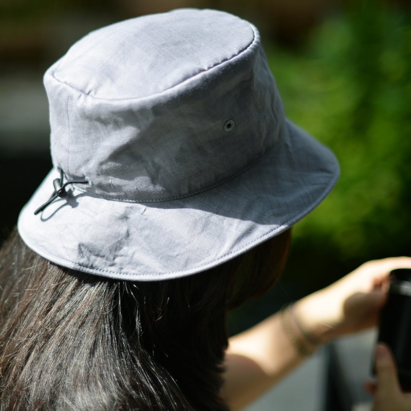 Foldable porkpie hat Color Gray - Hats & Caps - Cotton & Hemp Gray