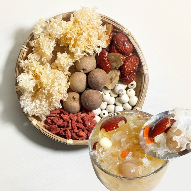 【菓青市集】蓮子銀耳露 料理包 白木耳 蓮子 紅棗 桂圓 枸杞 - 料理包/調理包 - 其他材質 