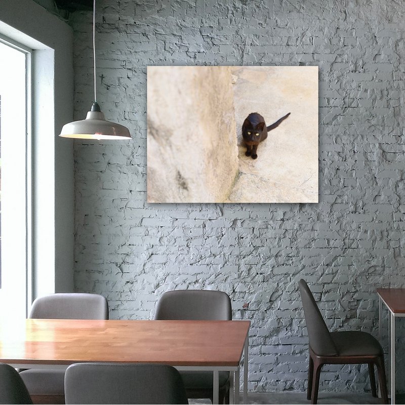 無框複製畫 | 你在看我嗎/貓A0049 | K藝術 - 海報/掛畫/掛布 - 其他材質 多色