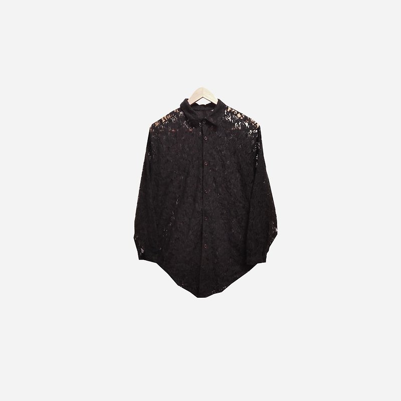 Vintage lace shirt - Women's Shirts - Polyester Black