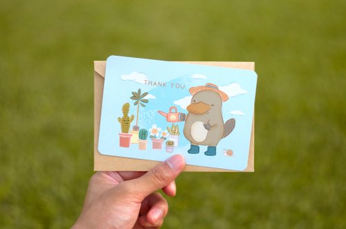 heartmelter.gift 小動物明信片心意卡-鴨嘴獸